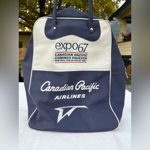 Vintage Expo 67 Canadian Pacific Airlines Bag